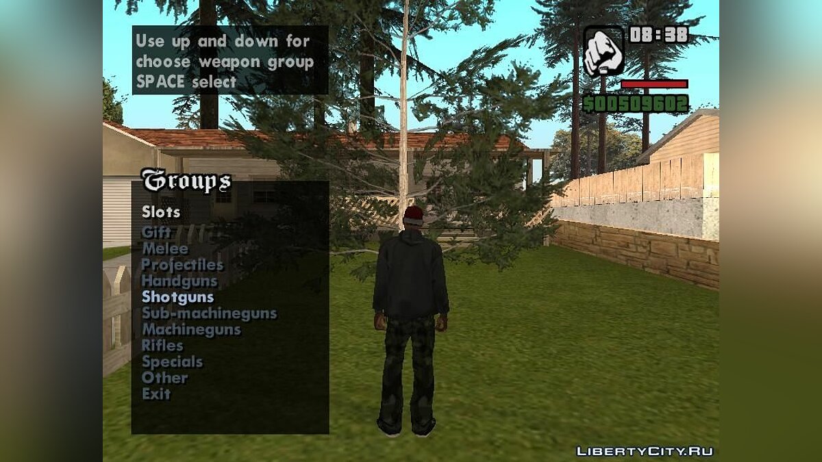 Скачать Weapons Menu Mod для GTA San Andreas