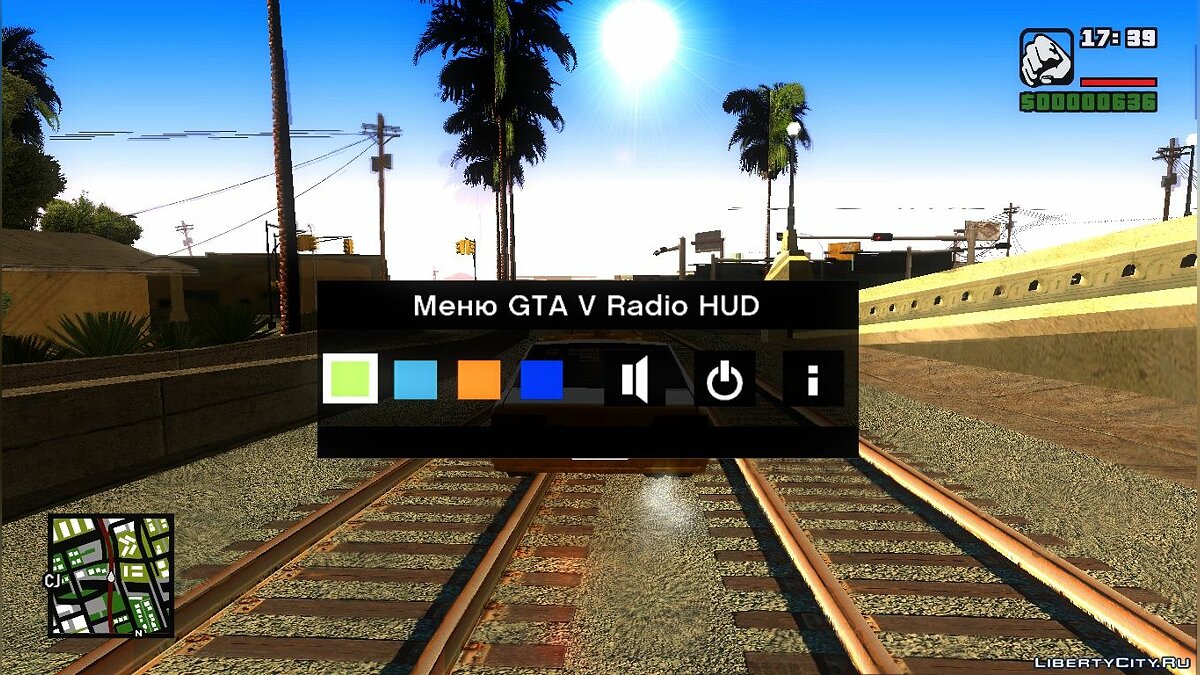 Скачать GTA 5 Radio HUD By Gon_Iss V2.0 для GTA San Andreas