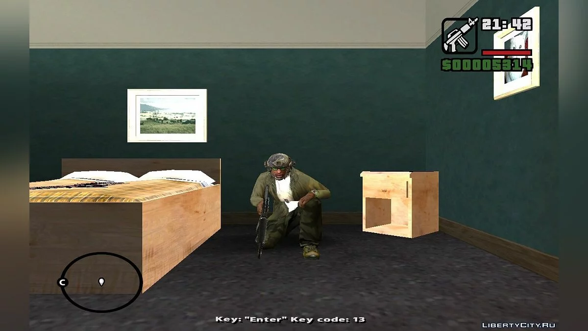 Код клавиши на экране / GTA San Andreas