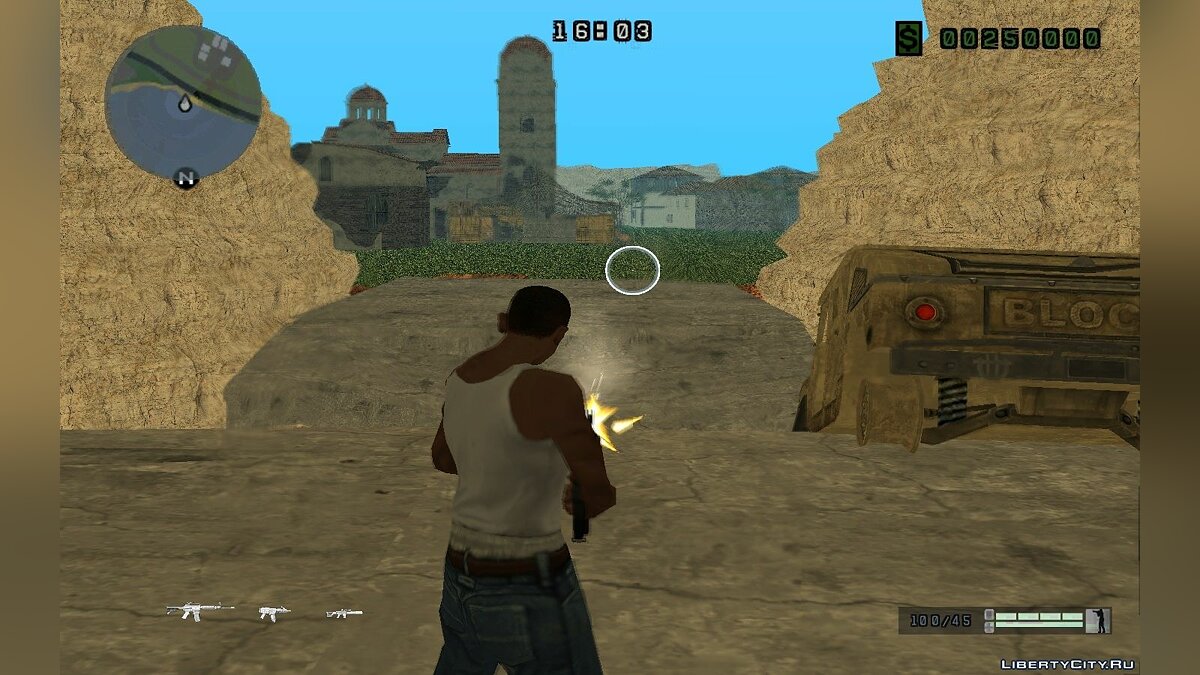 Скачать HUD WarFace v1.0 для GTA San Andreas