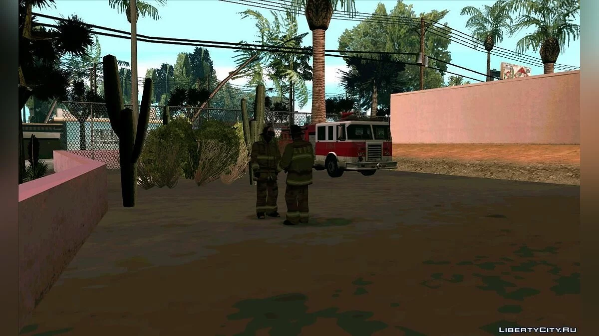 Реалистичная пожарная станция в Лас Вентурасе / GTA San Andreas