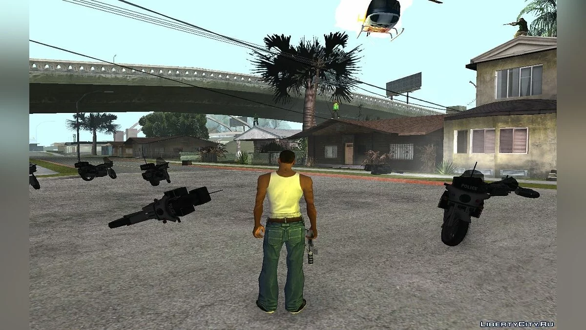 Снайперы на Грув Стрит + Вспомогательный cleo-скрипт / GTA San Andreas