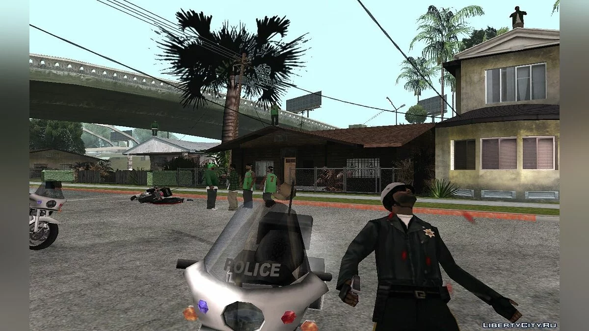 Снайперы на Грув Стрит + Вспомогательный cleo-скрипт / GTA San Andreas