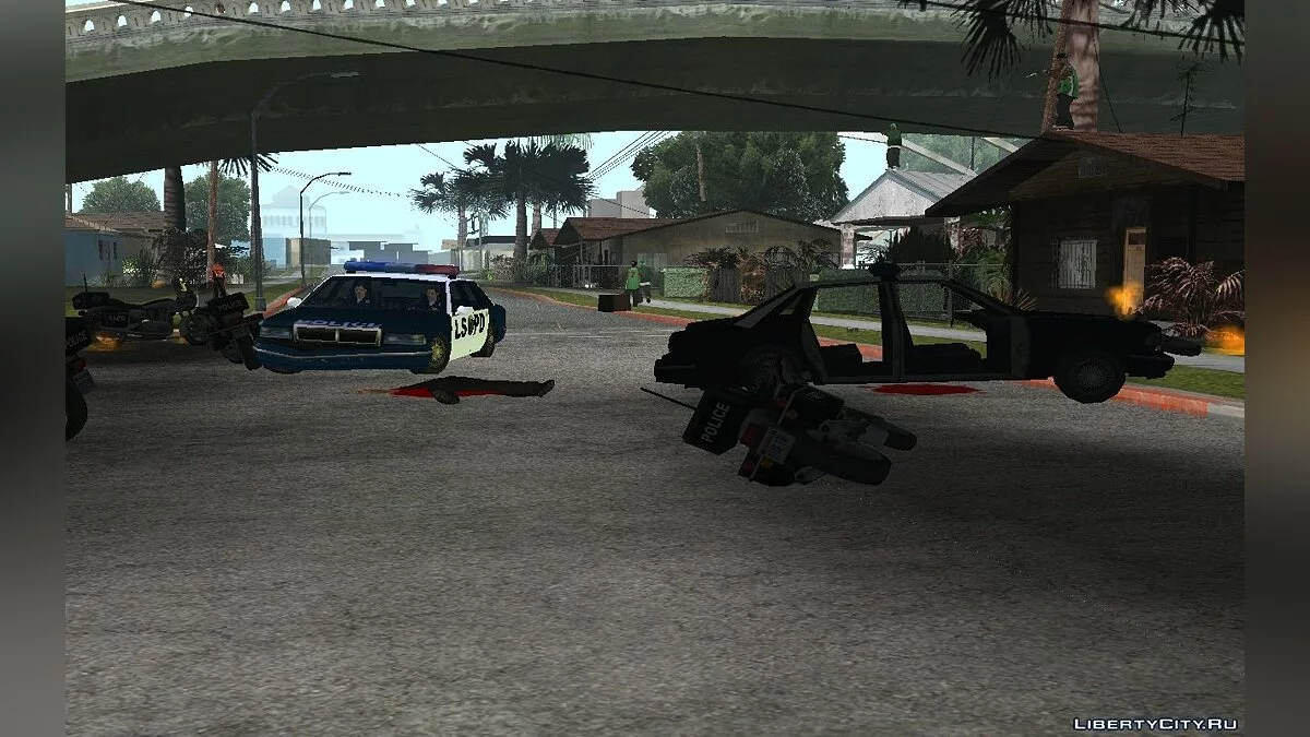Снайперы на Грув Стрит + Вспомогательный cleo-скрипт / GTA San Andreas