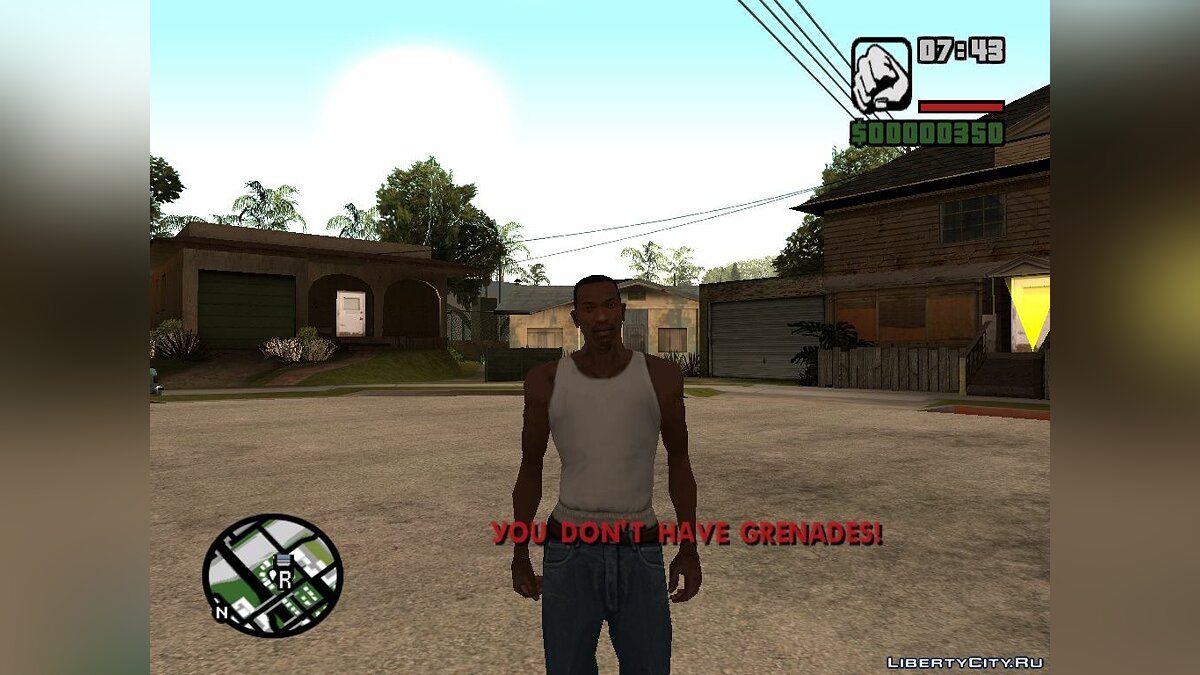 Скачать Бросок гранаты для GTA San Andreas