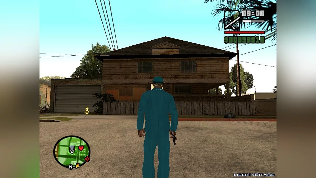 Шкаф с оружием в доме CJ / GTA San Andreas
