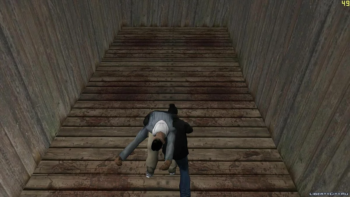 Таскать труп (drag corpse mod) / GTA San Andreas