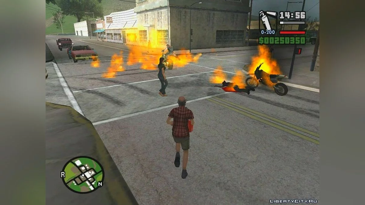Горящие водители / GTA San Andreas