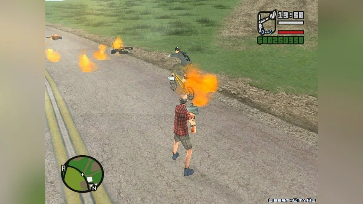 Горящие водители / GTA San Andreas