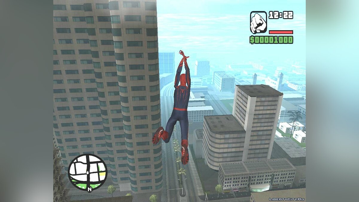 Скачать Amazing spider man fly mod для GTA San Andreas