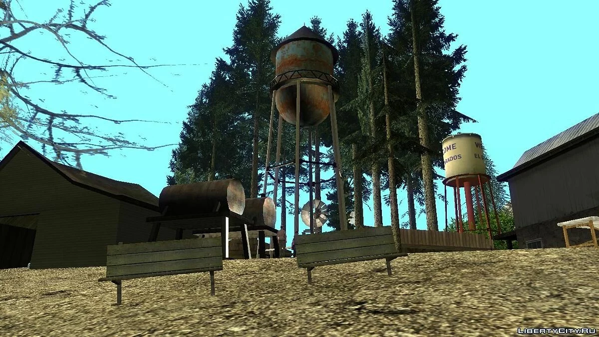 Лагерь Altruist на горе Чилиад / GTA San Andreas