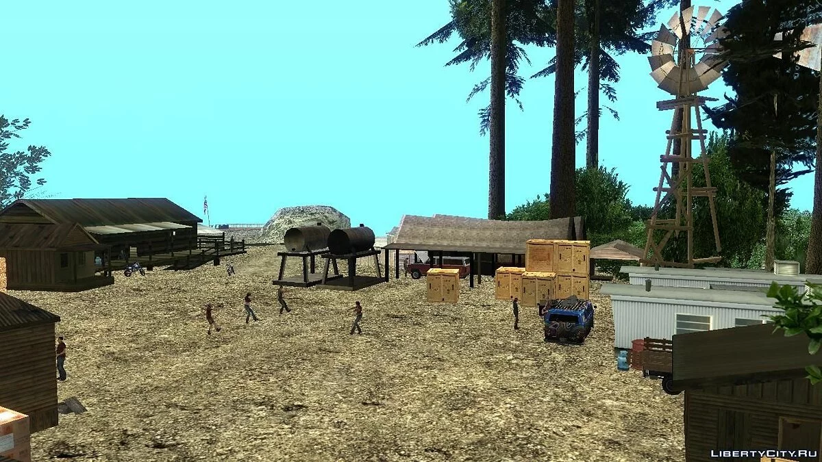 Лагерь Altruist на горе Чилиад / GTA San Andreas