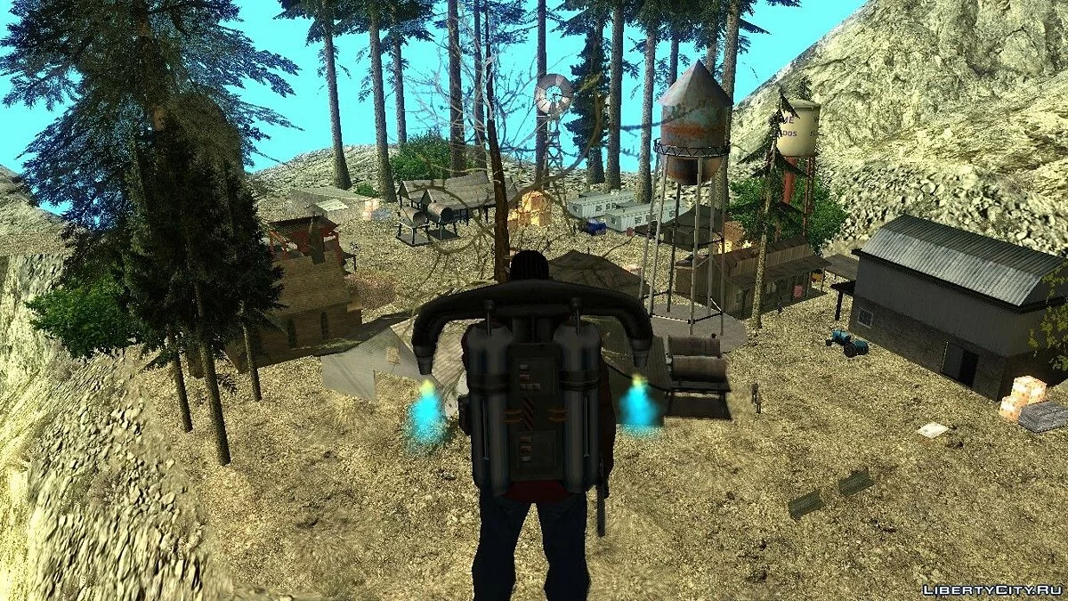 Лагерь Altruist на горе Чилиад / GTA San Andreas