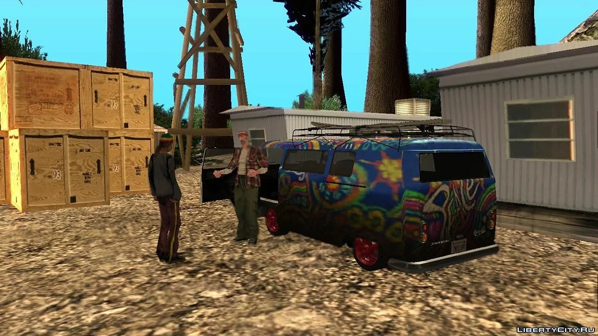 Лагерь Altruist на горе Чилиад / GTA San Andreas
