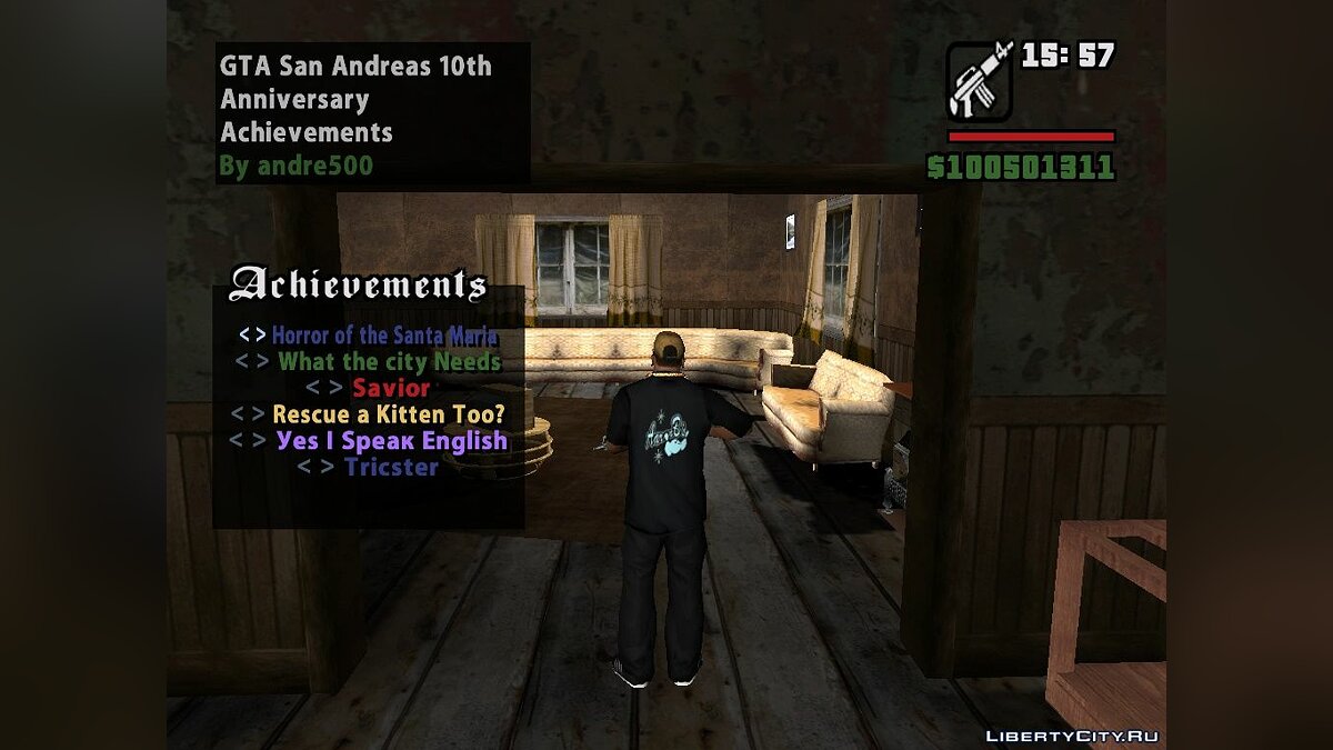 Скачать The achievement System для GTA San Andreas