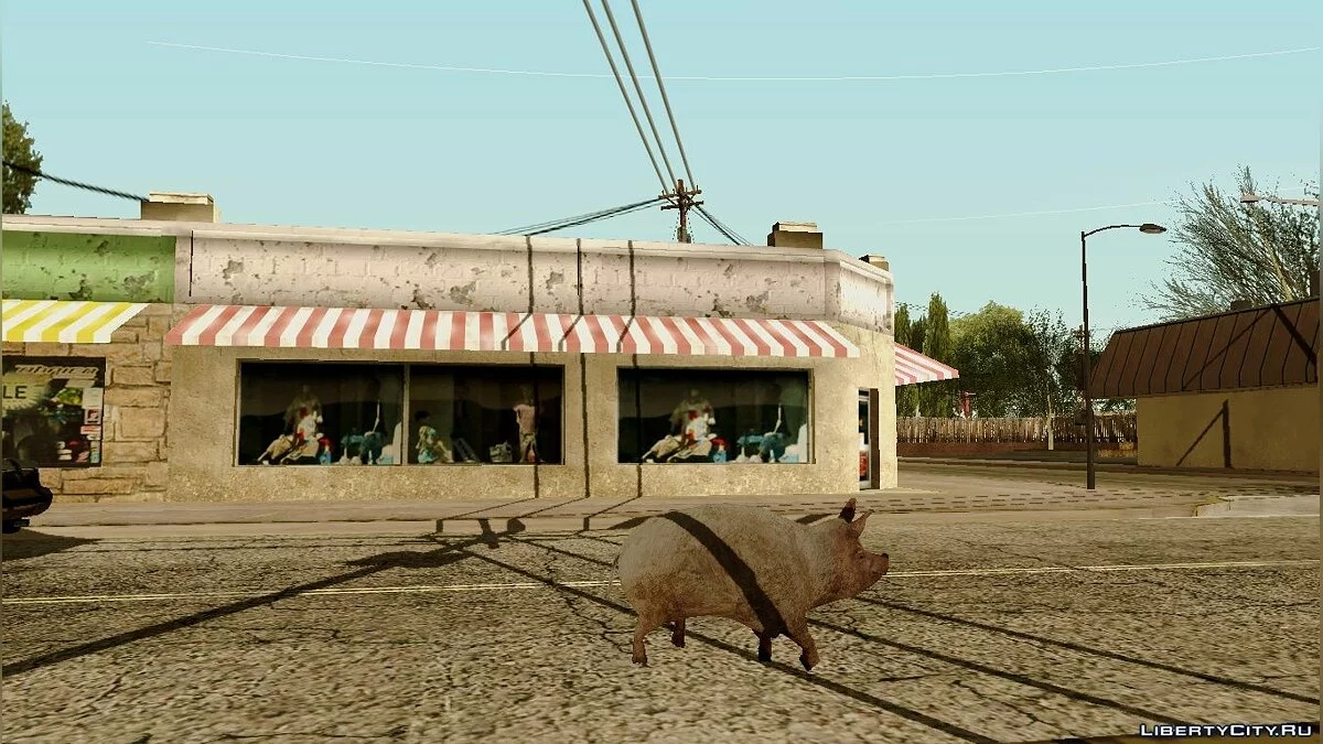 Возможность из GTA V играть за животных в GTA San Andreas / GTA San Andreas