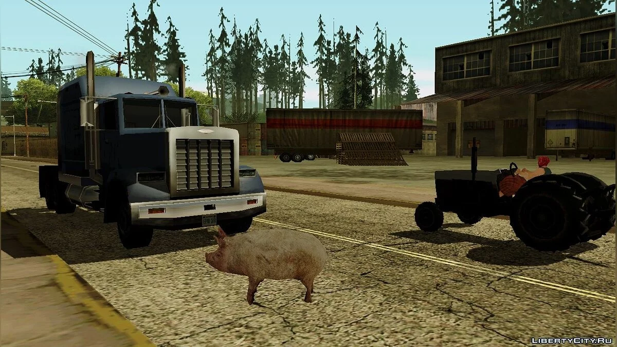 Возможность из GTA V играть за животных в GTA San Andreas / GTA San Andreas