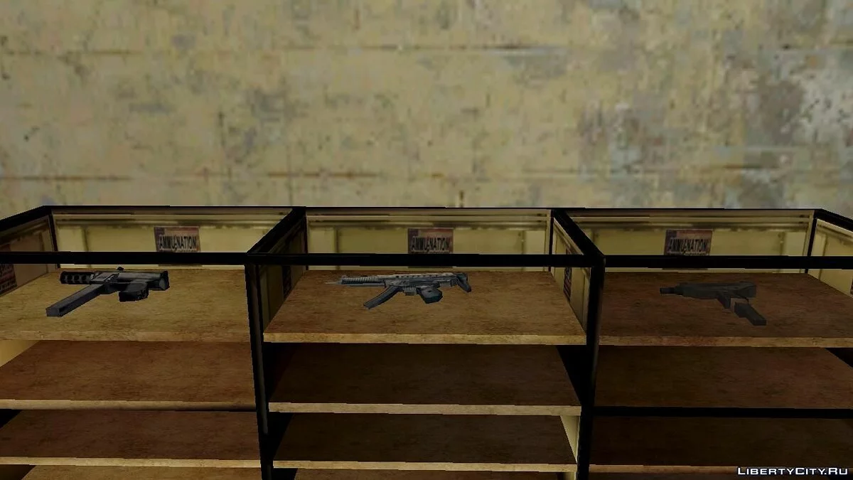 3D модели оружия в ammu-nation  / GTA San Andreas