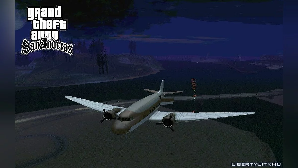 Возможность сбросить десант из самолёта NEVADA / GTA San Andreas