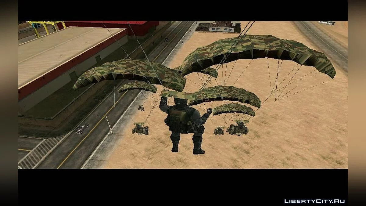 Возможность сбросить десант из самолёта NEVADA v2.0 / GTA San Andreas