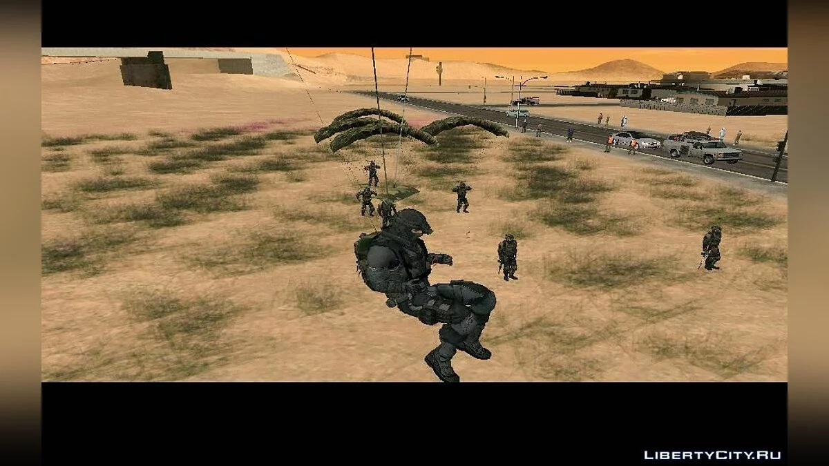 Возможность сбросить десант из самолёта NEVADA v2.0 / GTA San Andreas