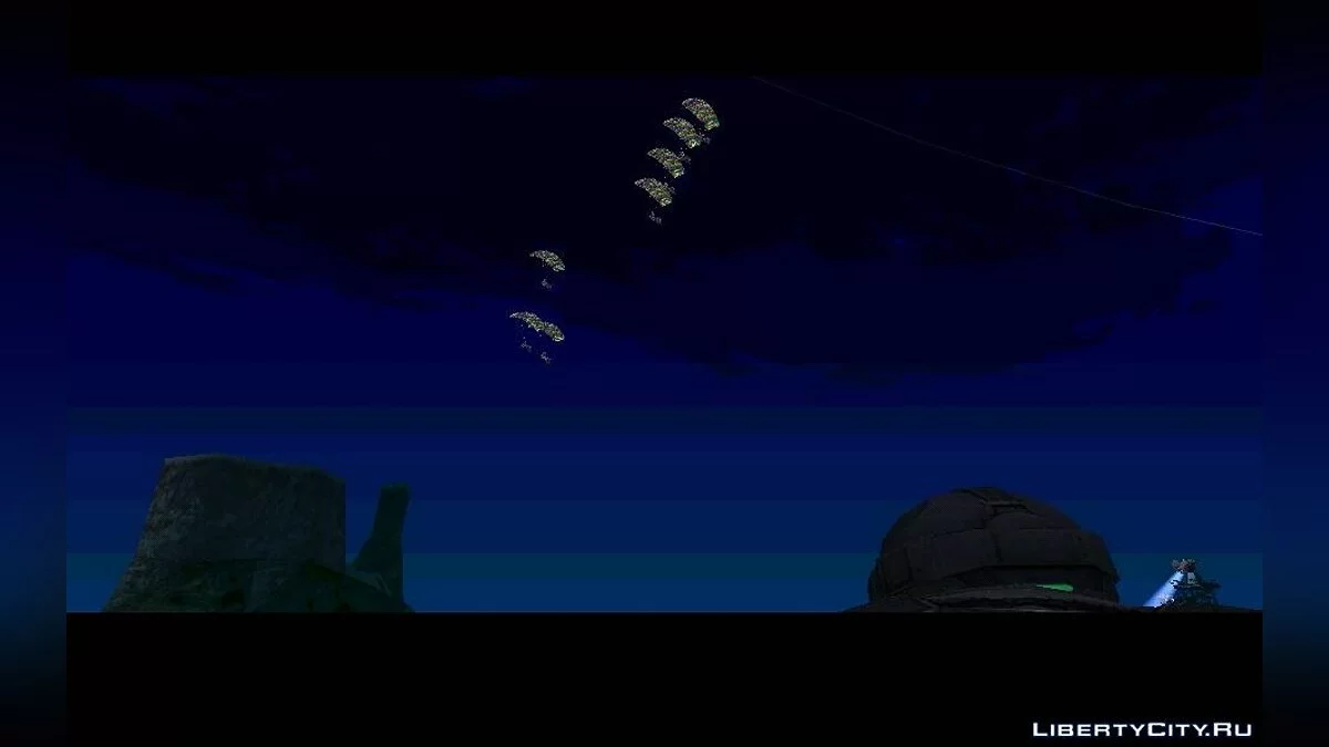 Возможность сбросить десант из самолёта NEVADA v2.0 / GTA San Andreas