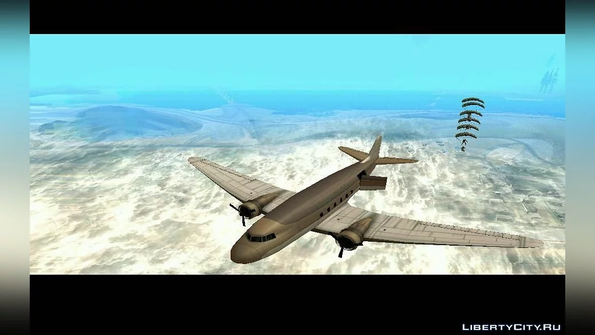 Возможность сбросить десант из самолёта NEVADA v2.0 / GTA San Andreas