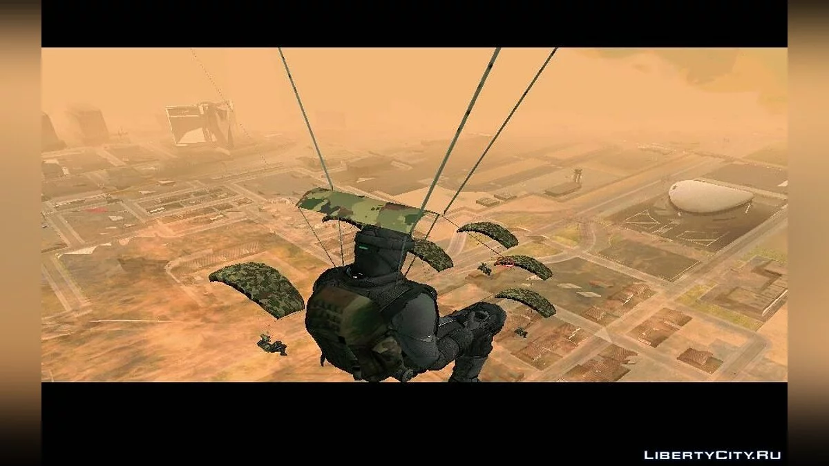 Возможность сбросить десант из самолёта NEVADA v2.0 / GTA San Andreas