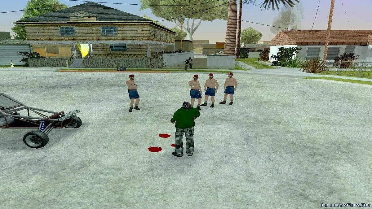 Банда бомжей и война за территорию / GTA San Andreas