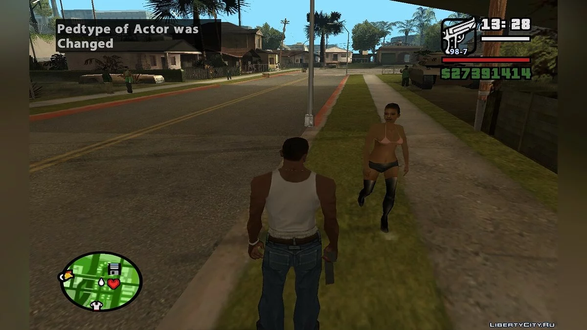 Change Pedtype and Walk Style of Actor / GTA San Andreas