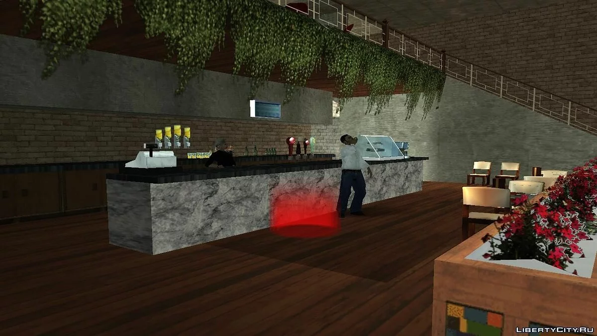 Итальянский бар \"Bar Gangstaro\" в Лос Сантосе / GTA San Andreas