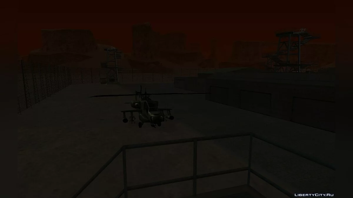 Hunter на военных базах v1.0 / GTA San Andreas