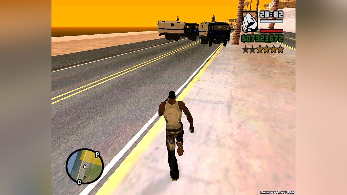 Скачать Усиление погони при 4 звездах для GTA San Andreas