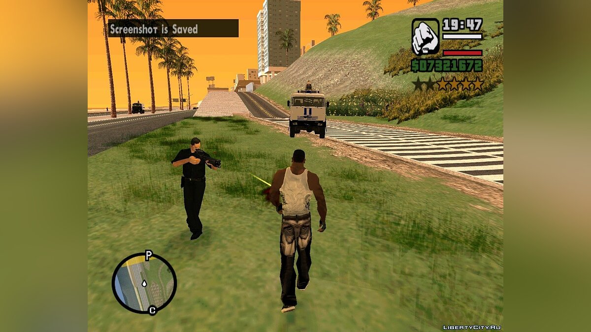 Скачать Усиление погони при 4 звездах для GTA San Andreas