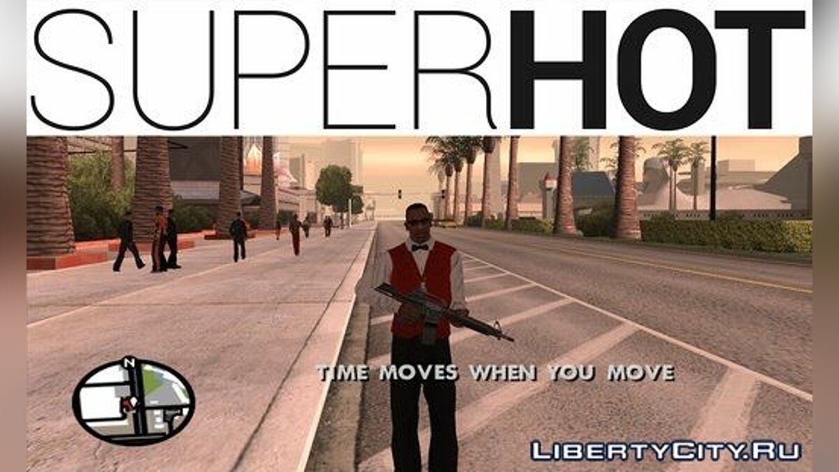 Скачать SUPERHOT Game Mode для GTA San Andreas