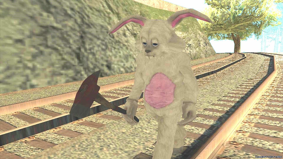 Скачать The Bunnyman - Человек-Кролик для GTA San Andreas