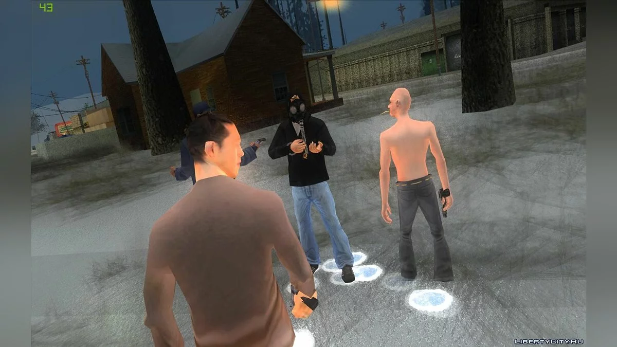 Следы на снегу / GTA San Andreas