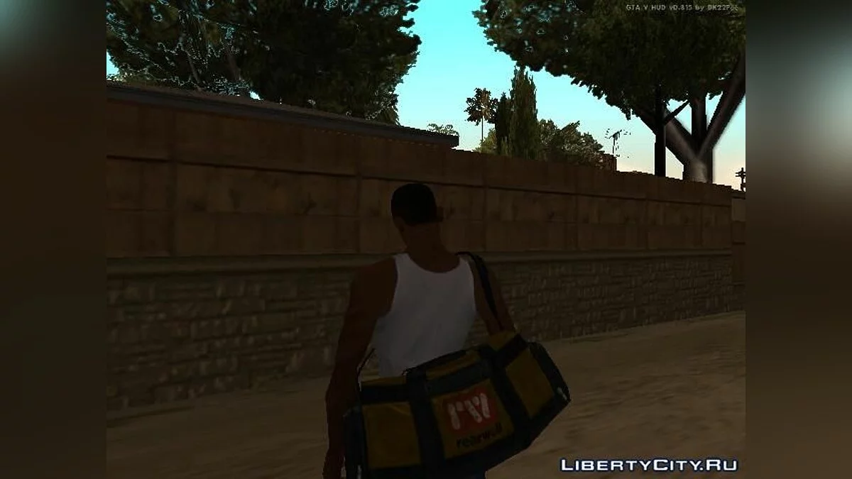 Возможность надеть/снять сумку из GTA V / GTA San Andreas