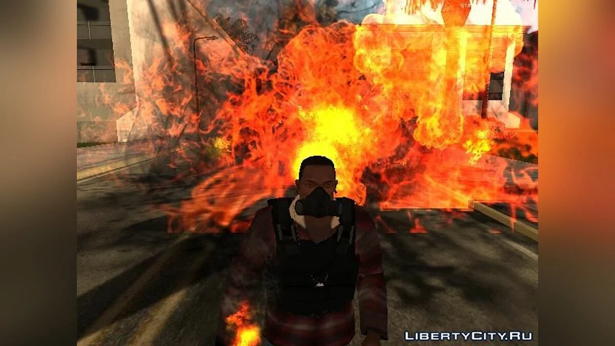 Надеть двойной ингалятор из GTA V / GTA San Andreas