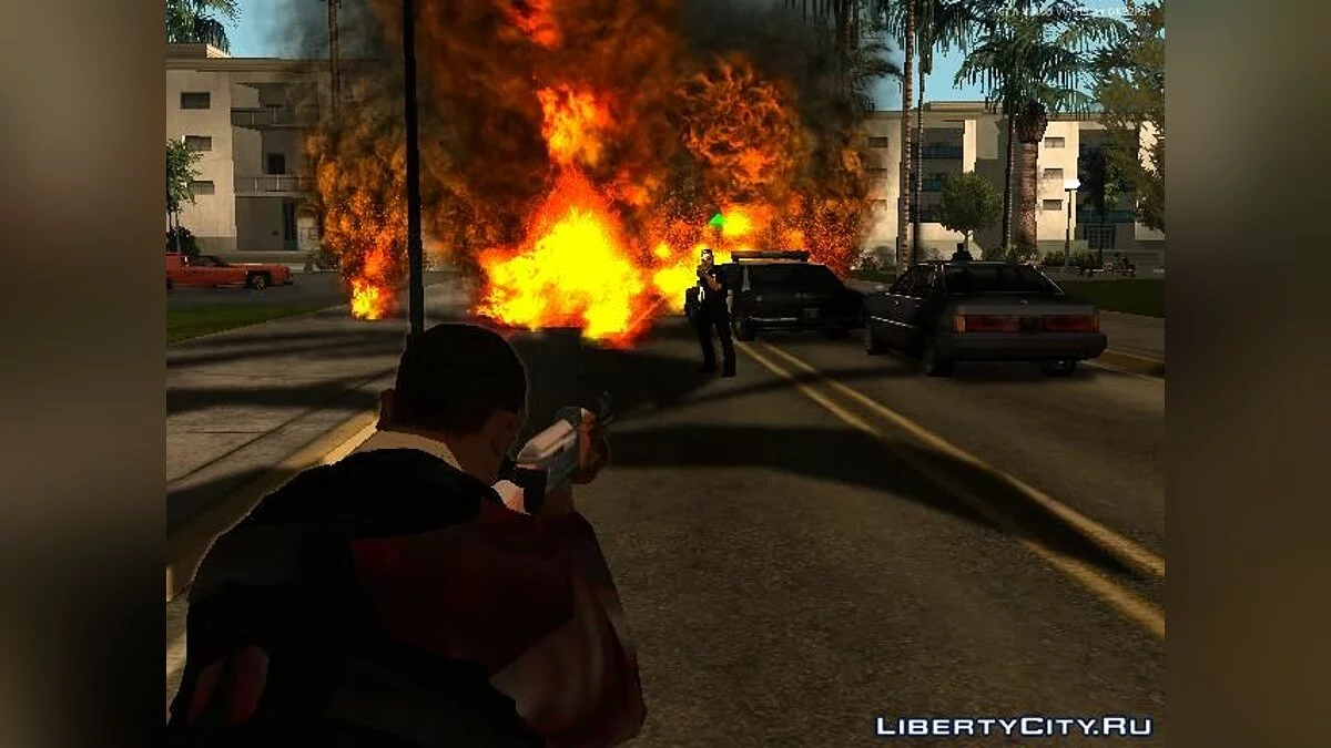 Надеть двойной ингалятор из GTA V / GTA San Andreas