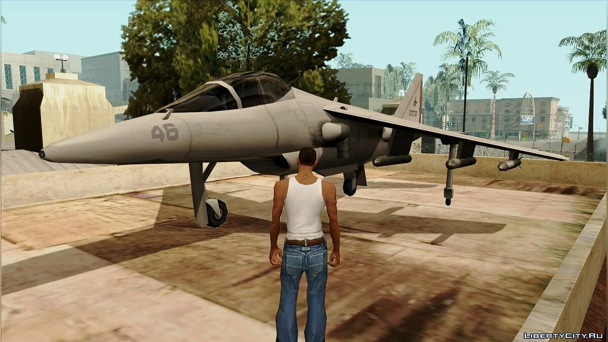 Rhino и Hydra в Гэнтоне рядом возле дома Карла / GTA San Andreas