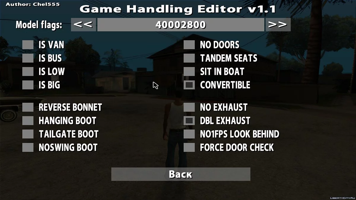 Game Handling Editor v1.1 / GTA San Andreas