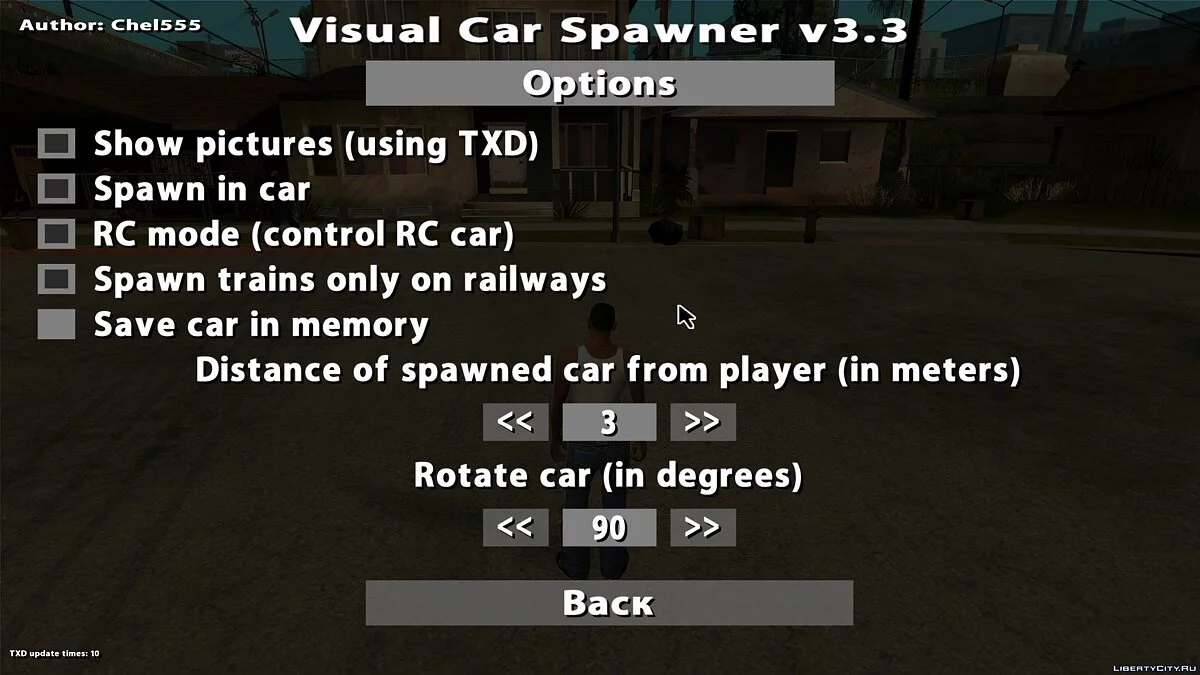 Visual Car Spawner v3.3 / GTA San Andreas
