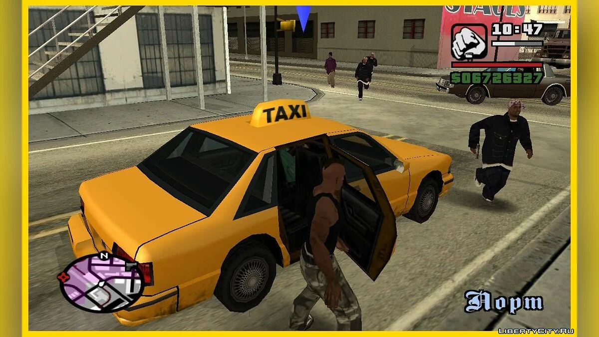 Ездить пассажиром такси (как в GTA V) v3 / GTA San Andreas