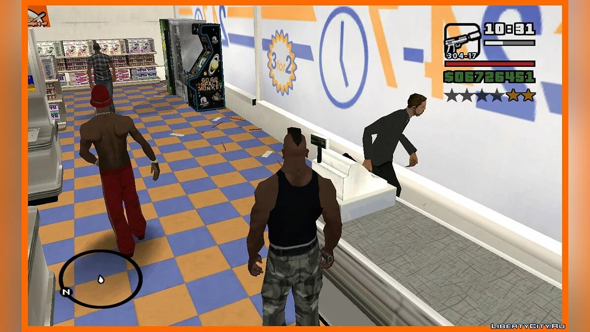 Ограбление магазинов как в GTA V v3 (обновлено) / GTA San Andreas