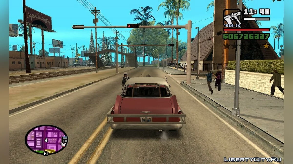 Реакция на гудок v1.01 / GTA San Andreas