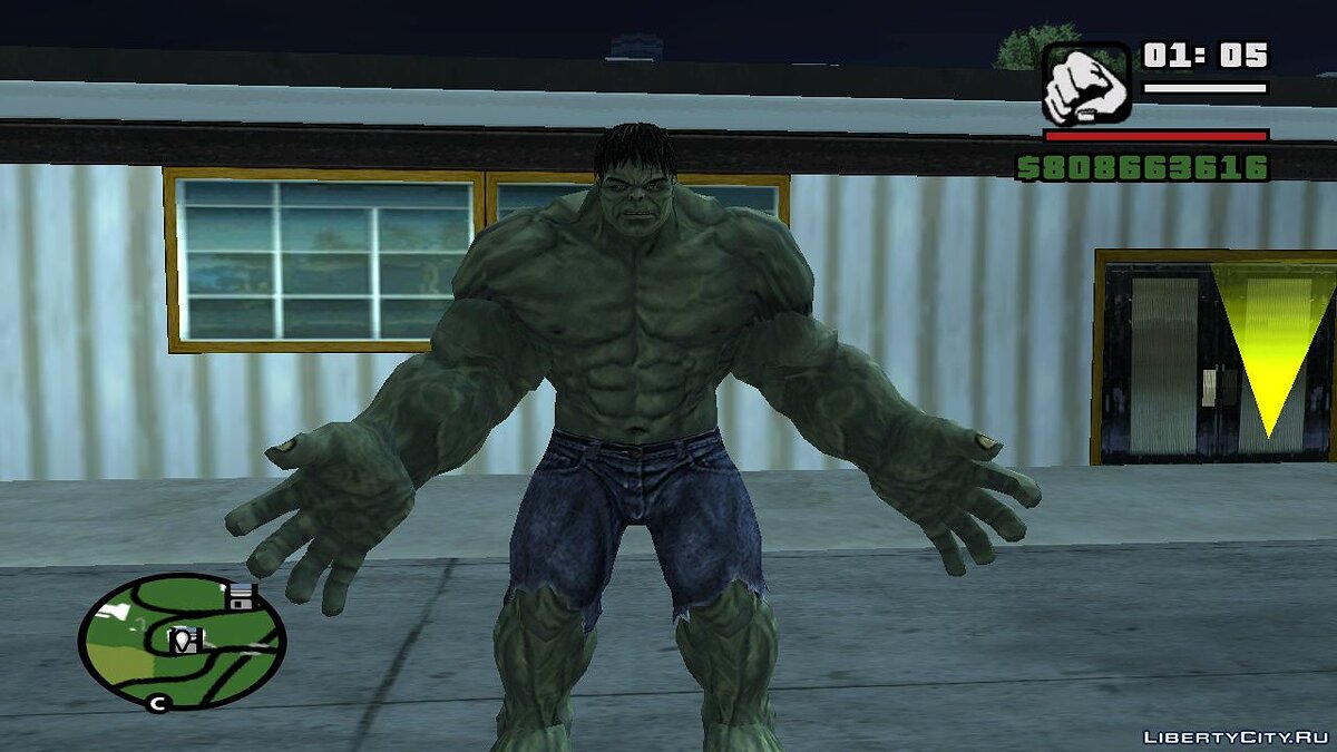 Скачать Hulk Mod v2.1 для GTA San Andreas