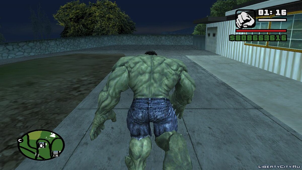 Скачать Hulk Mod v2.1 для GTA San Andreas