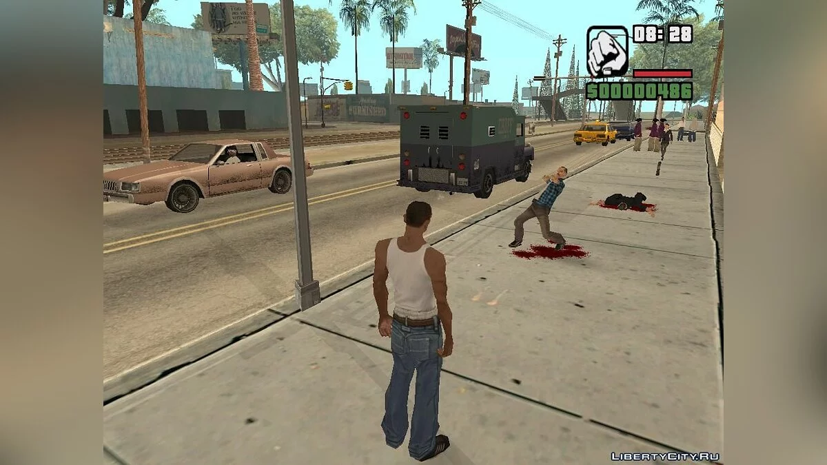 Метнуть нож или катану / GTA San Andreas