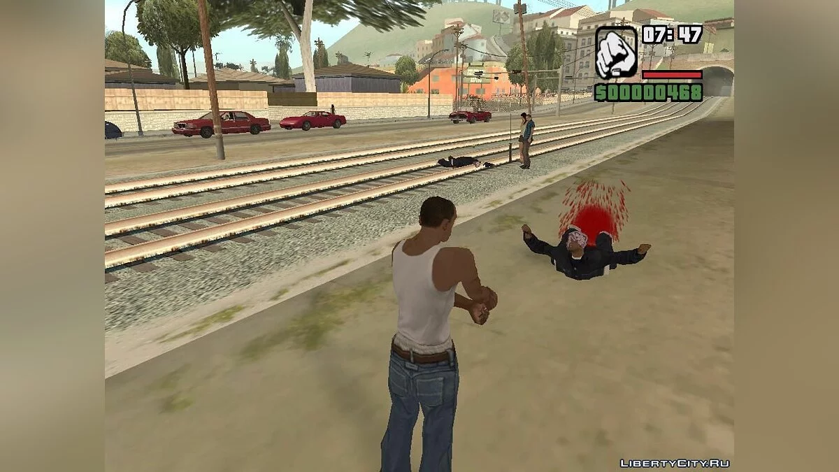 Метнуть нож или катану / GTA San Andreas